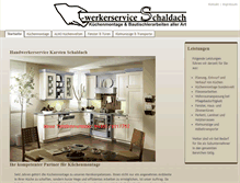 Tablet Screenshot of handwerkerservice-schaldach.de